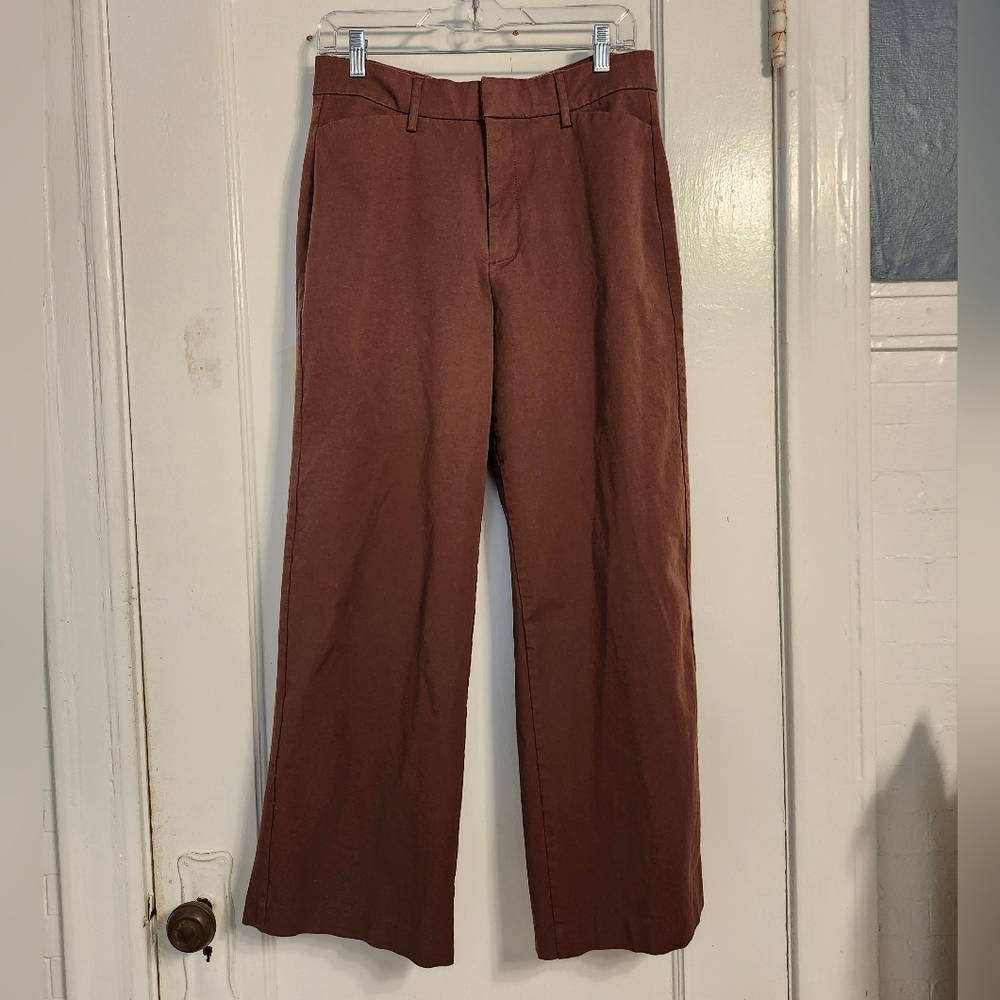 Old Navy Wide Leg Pants in Mauve Brown - Picture 4 of 10